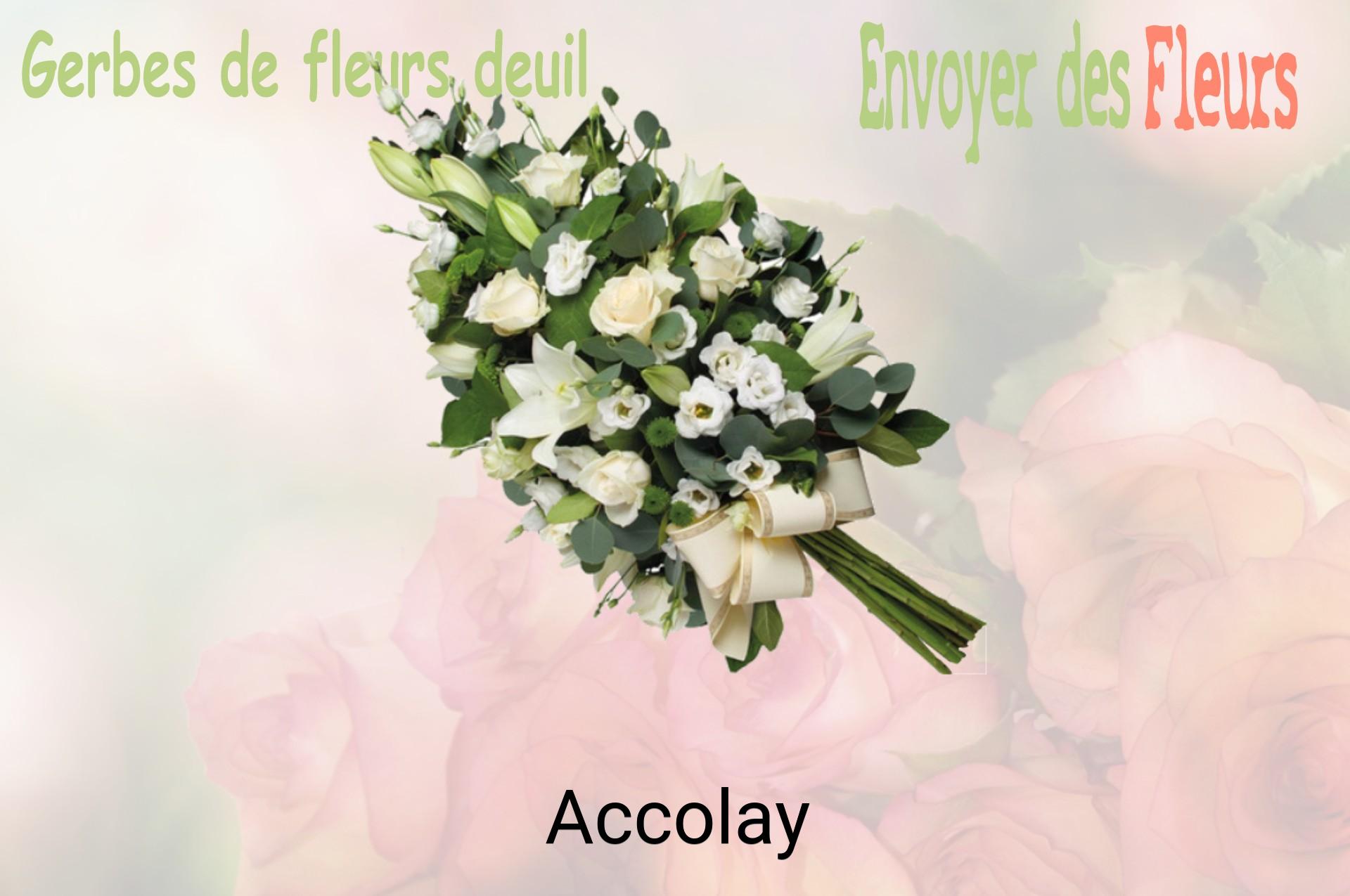 Gerbe de fleurs de deuil livrée à Accolay